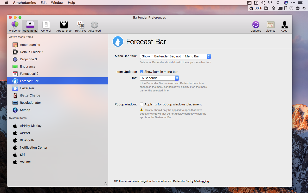 mac always display menu bar